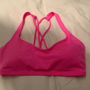 🍋Lululemon Free To Be Bra in Seven Wonders- pink & black
